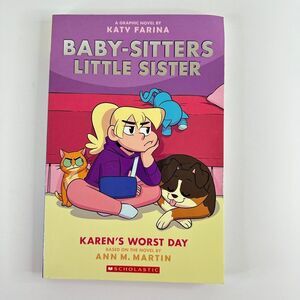 2/$6 Baby-Sitters Little Sister Karen’s Worst Day Graphic Novel Book #3 (Paperba